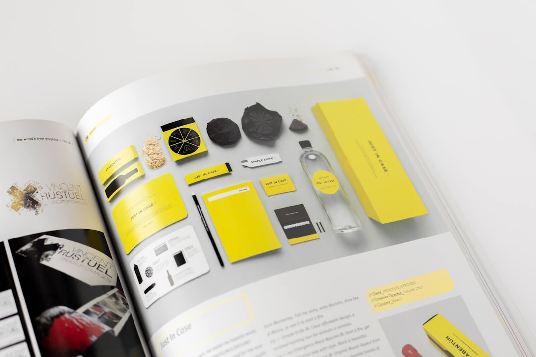 services-05 Editorial design for yellow packaging products ad published in print magazine